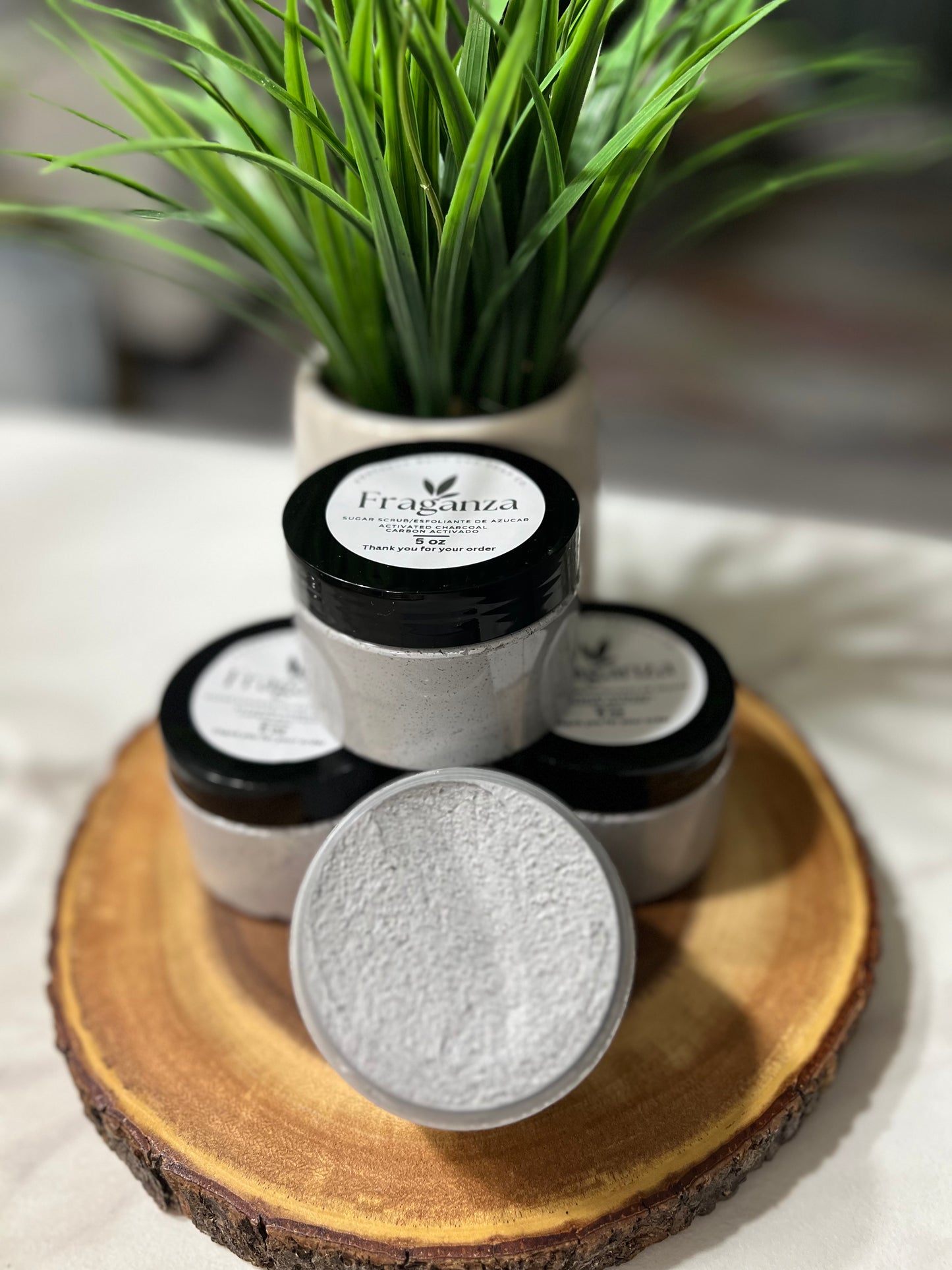 Activated Charcoal Sugar Scrub 5oz