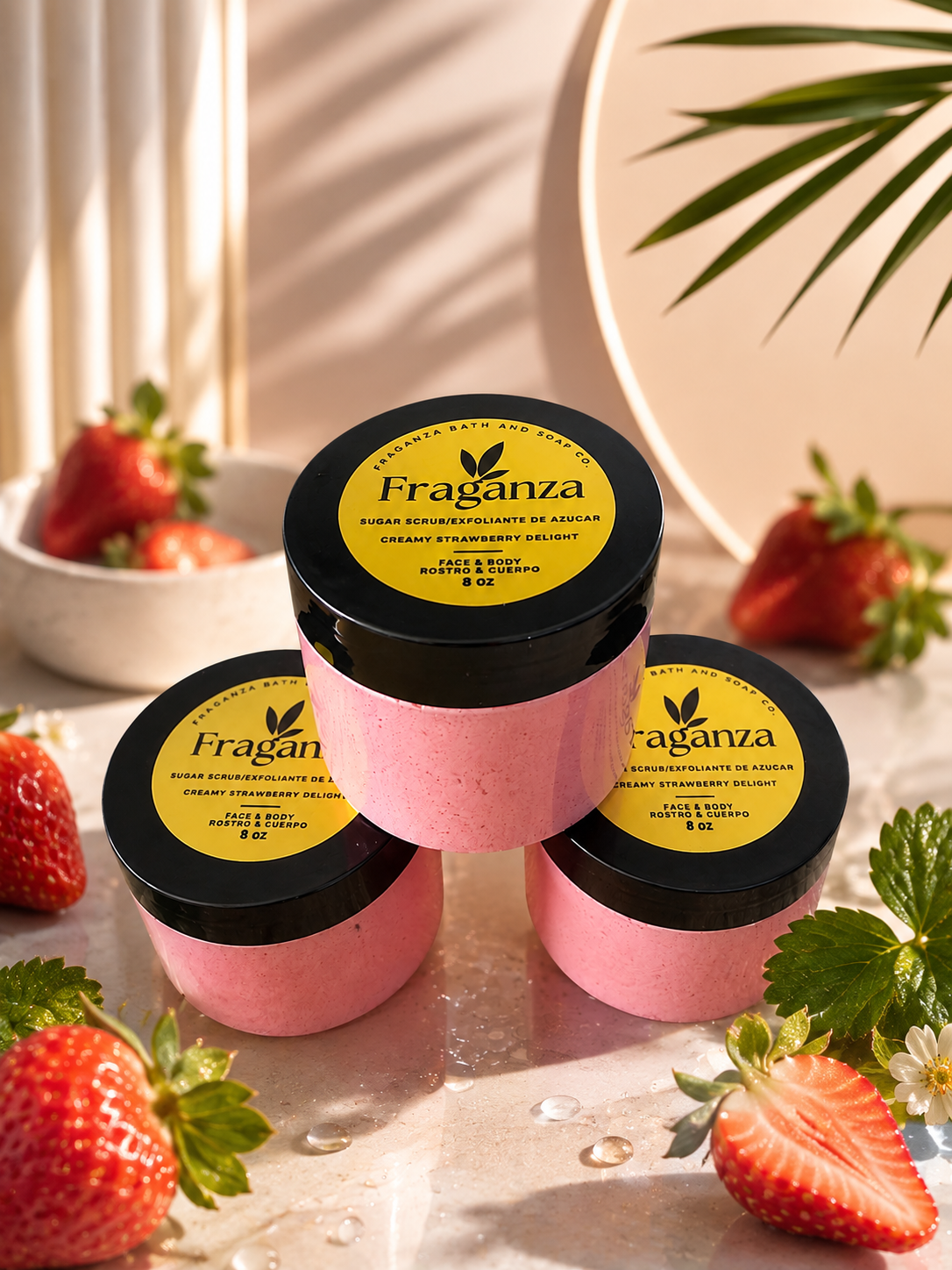 Exfoliante de azúcar de piña 5oz