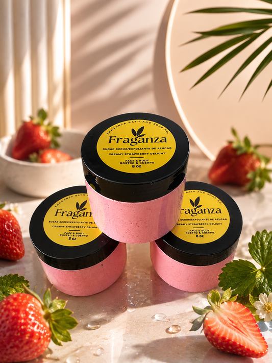 Creamy Strawberry Delight Sugar Scrub 5oz