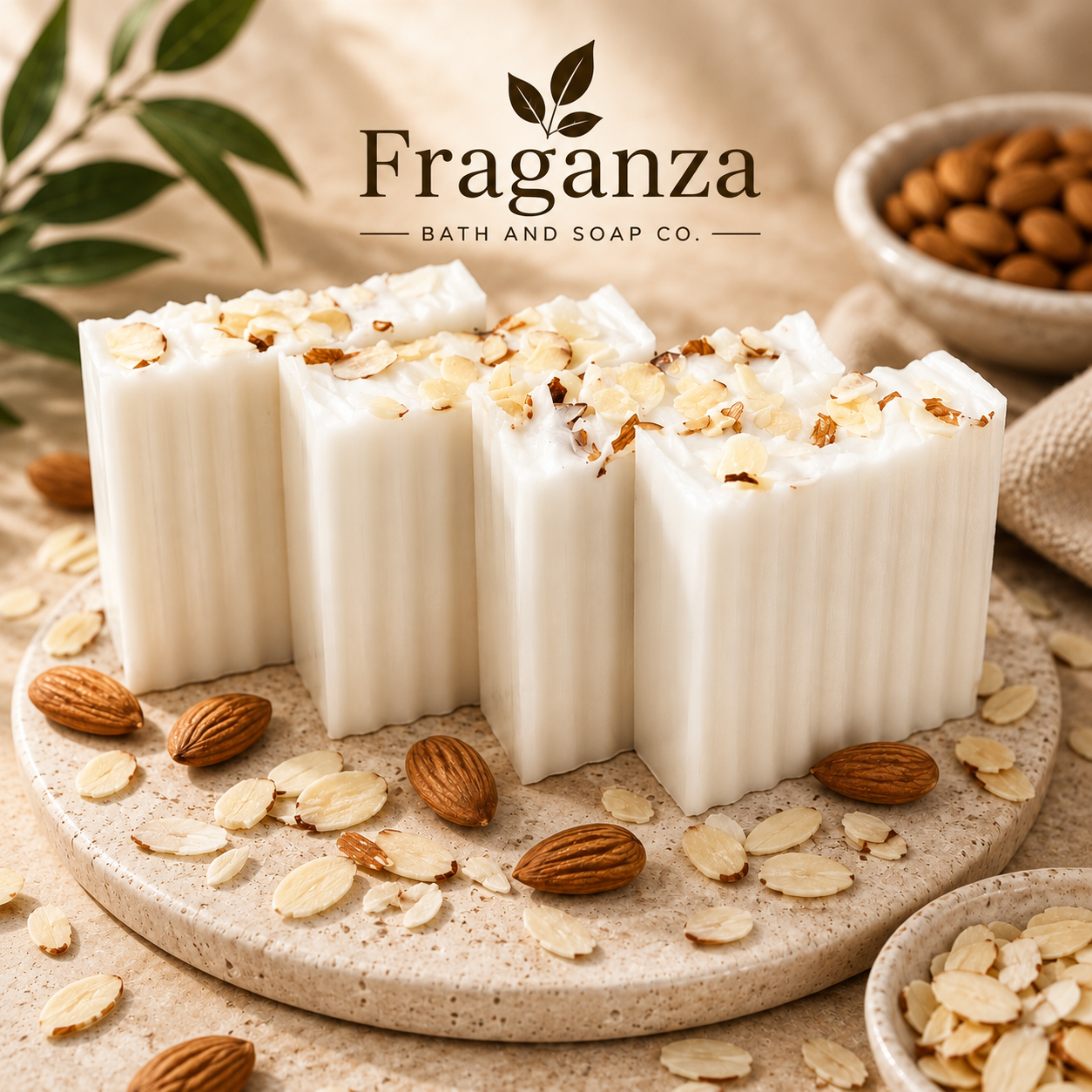 Creamy Almond Bar Soap 4oz