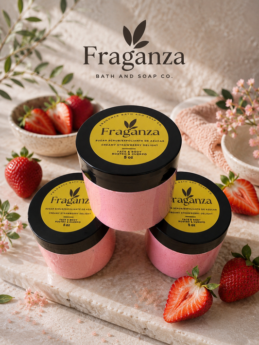 Creamy Strawberry Delight Sugar Scrub 5oz