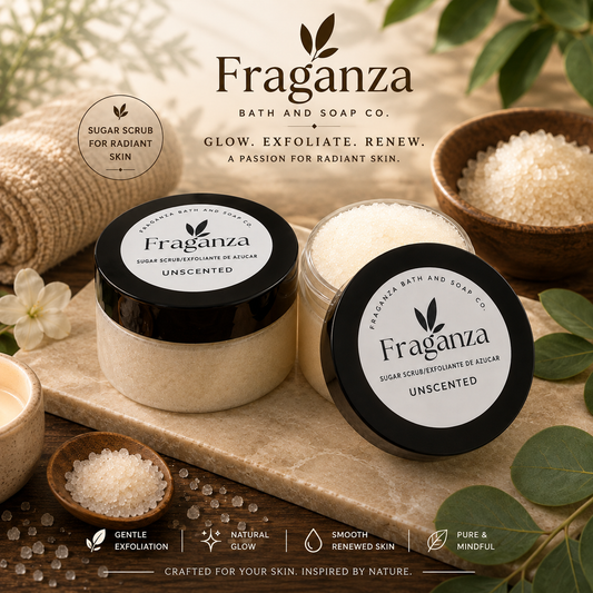 Exfoliante de azúcar sin aroma 5oz