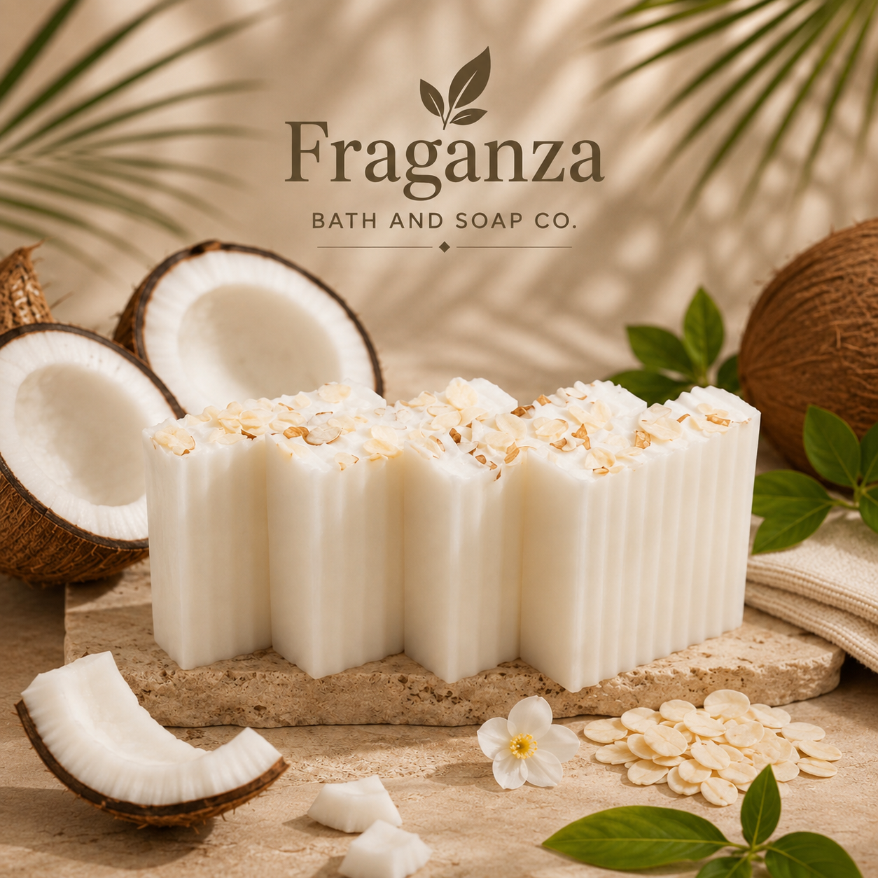 Pure Coconut Bar Soap 4oz