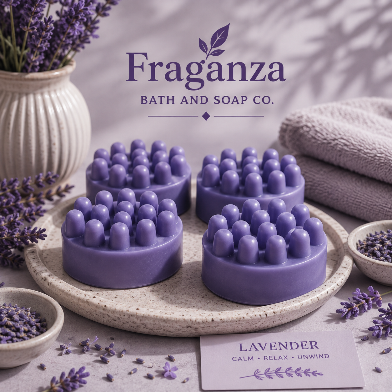 Lavender Oasis Massage Bar Soap 5 oz