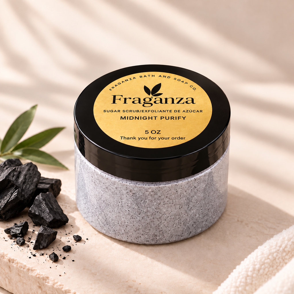Midnight Purify Activated Charcoal Sugar Scrub 5oz