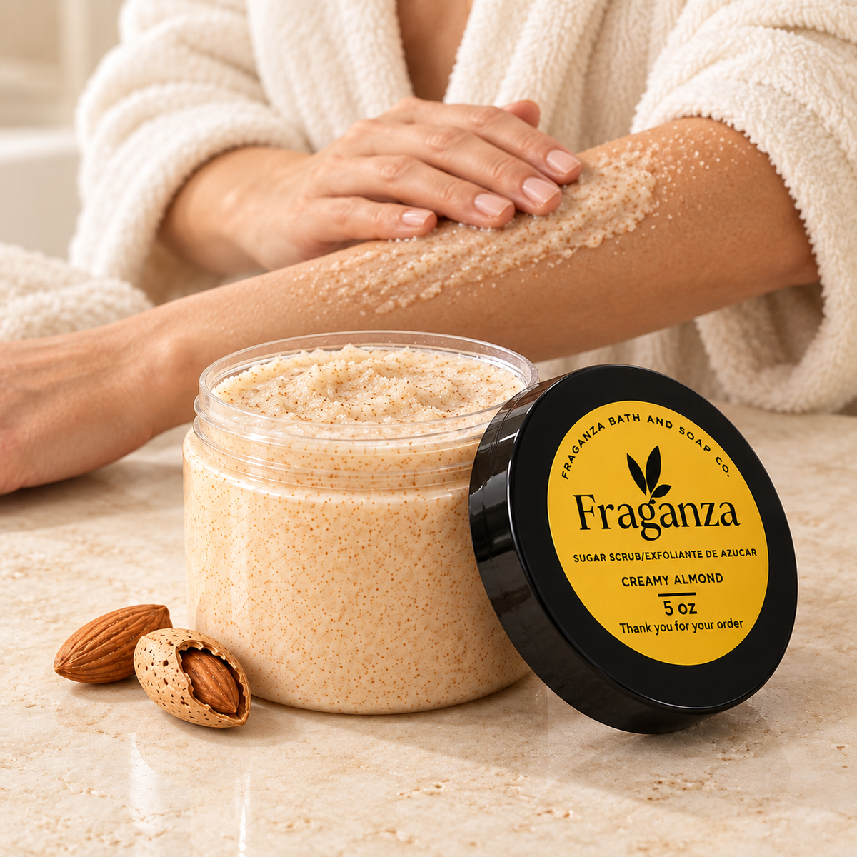 Creamy Almond Sugar Scrub 5oz
